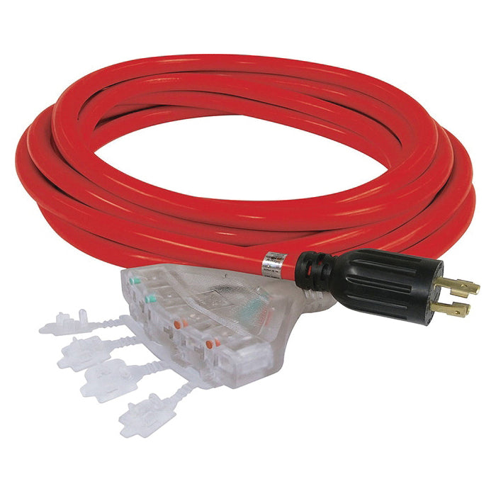 Generators King Canada K-L1430-25-4T Extension Cord Generator 25 Ft. Lighted End