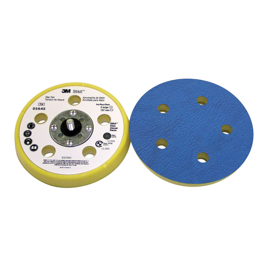 3M AB05645 3M Stikit Dust Free Low Profile Finishing Disc Pad, 05645, 5 in x 11/16 in, 5/16-24 ext 3M AB05645