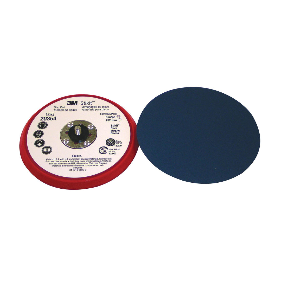 3M AB20354 3M Stikit Low Profile Disc Pad, 20354, 6 in x 3/8 in x 5/16-24, external 3M AB20354