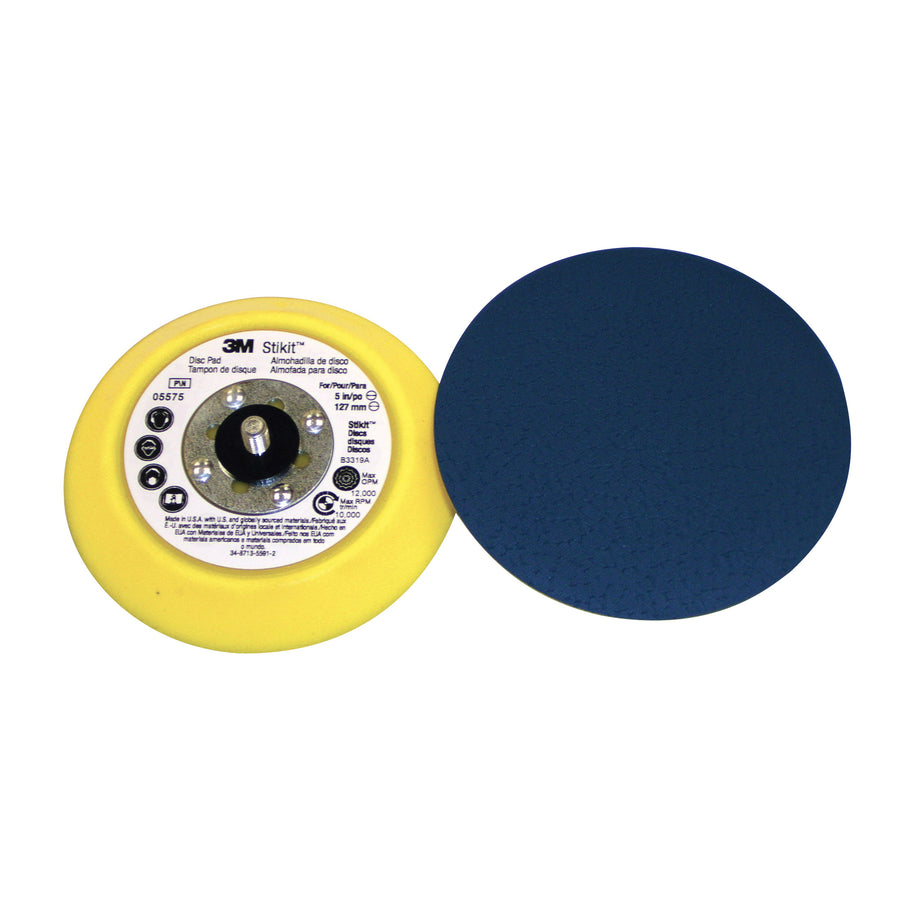Backup Pads 3M AB05575 Stikit Disc Pad 05575 5 in x 3/4 in 5/16-24 Ext