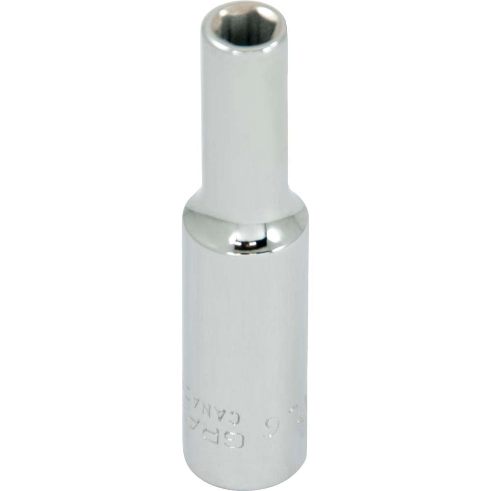 Gray VL10 5/16 X 1/4 DRIVE 6 POINT, DEEP LENGTH, CHROME FINISH SOCKET GRAY TOOLS VL10