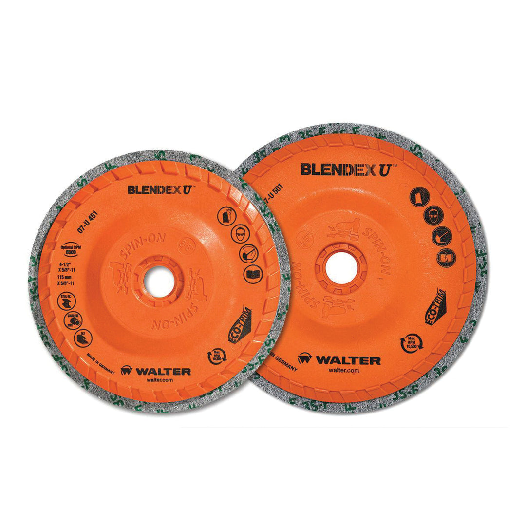 Non-woven Discs Walter 07U451 4-1/2 InchX 5/8-11 Blendex U Cup
