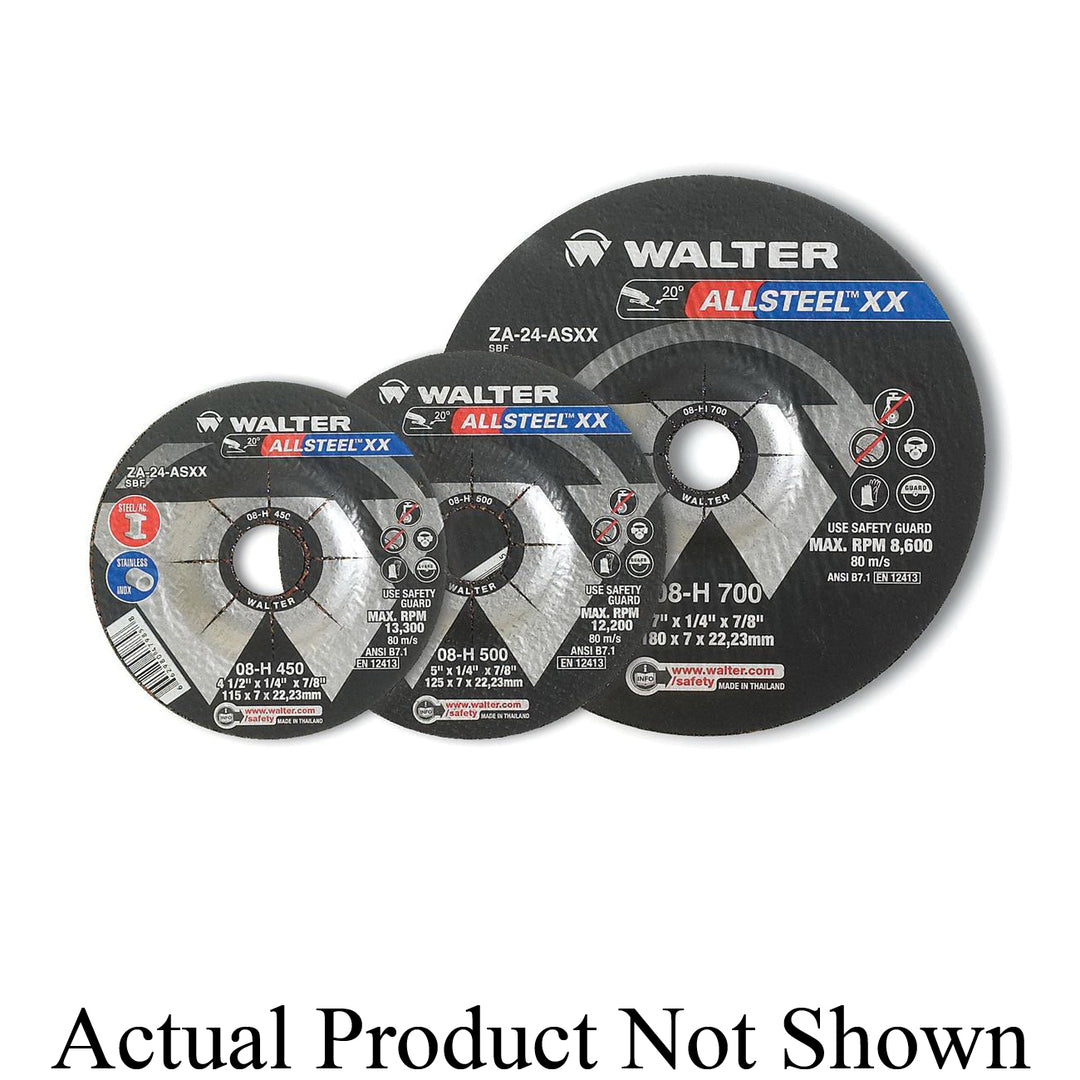 Grinding, Pipeline &Flexible Wheels Walter 08H502 5X1/8X7/8 Allsteel Xx