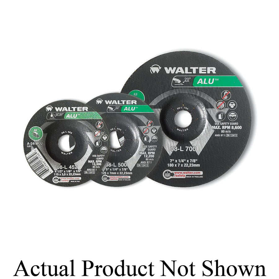 Grinding Wheels Walter 08L500 5X1/4 A24Alu Grinding Wheels