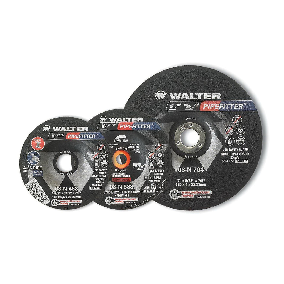 Pipefitters Walter 08N708 A36-Pipefitter Grinding Wheel (7 Inch x 3/32 Inch x 5/8 Inch)