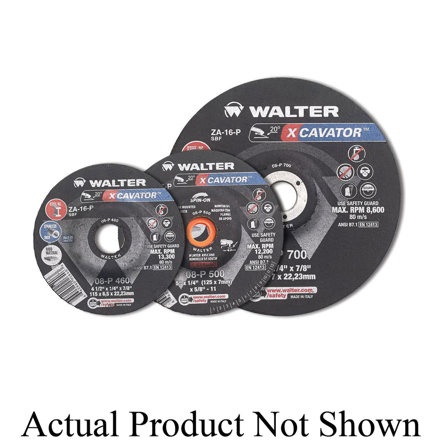 Grinding, Pipeline &Flexible Wheels Walter 08P600 6X1/4X7/8 Xcavator