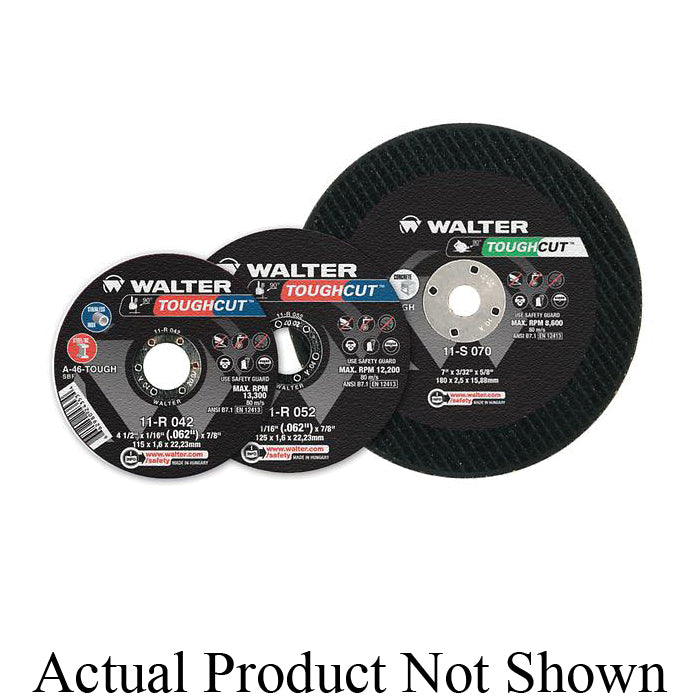 Type 01 Straight Wheels Walter 11R072 7X3/32X7/8 A30 Toughcut