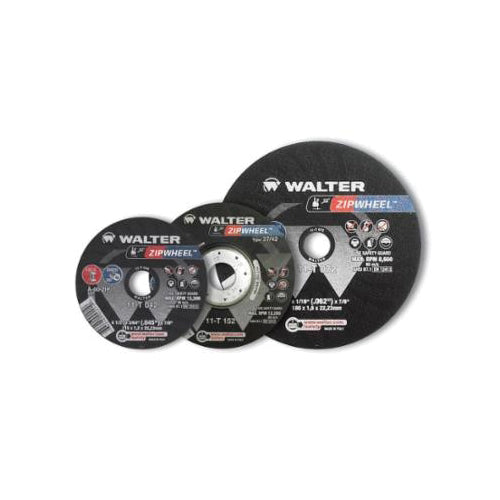 Depressed Centre Walter 11-T 352 Depressed Centre Cut-Off Wheels A60Zip Spin-On 5X3/64X5/8-11