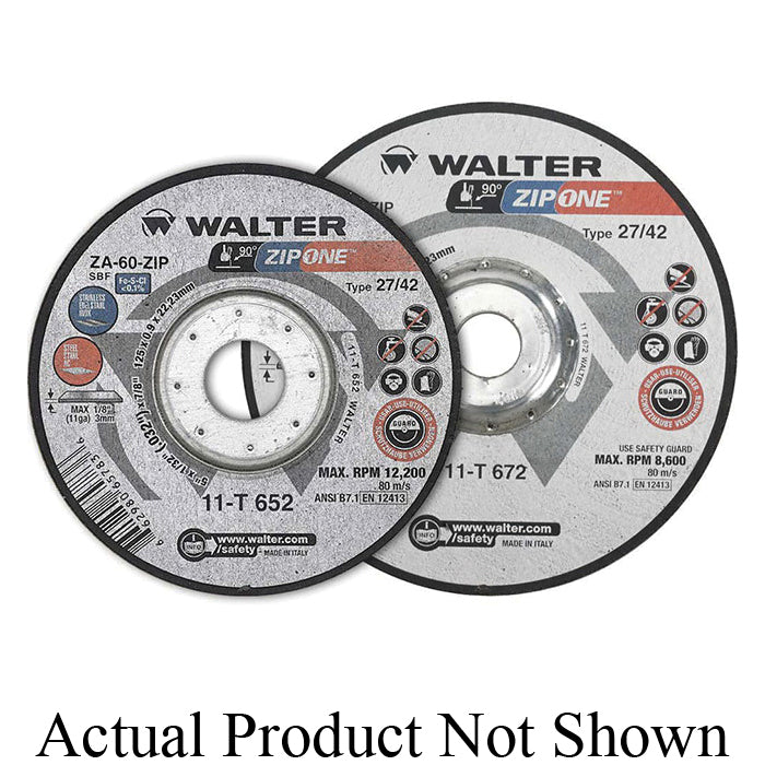 Type 27 Depressed Centre Walter 11T662 6 InchX 1/32 Inch Zip One Type 27