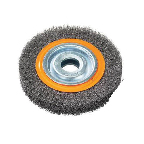 Bench Grinder Wire Wheel Brushes Walter 13B060 Bench Grinder Wire Brush with crimped wires (6 Inch x 7/8 Inch x 1/2 Inch to 1-1/4 Inch)