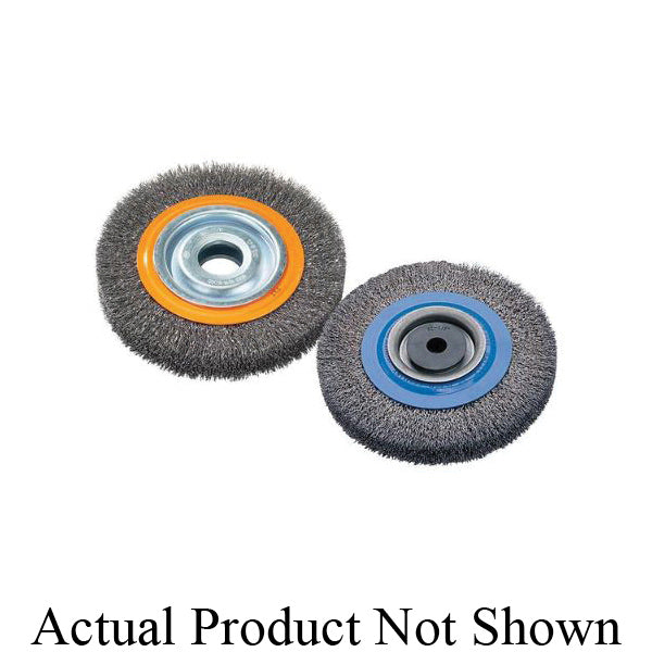 Bench Grinder Wire Wheel Brushes Walter 13B065 Bench Grinder Wire Brush with crimped wires (6 Inch x 3/4 Inch x 1-1/2 Inch to 1-1/4 Inch)