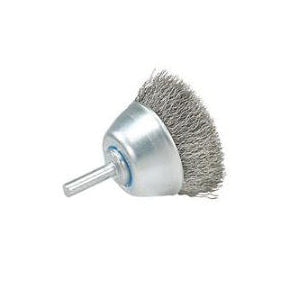 Mounted Cup Wire Brushes Walter 13-C 065 Steel Mounted Cup Brush with Crimped Wires (1-1/2 Inch x 1/4 Inch)