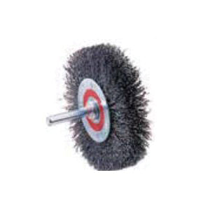 Mounted Wire Wheel Brushes Walter 13C125 Steel Mounted Wheel Brush with Crimped Wires (3 Inch x 3/4 Inch)