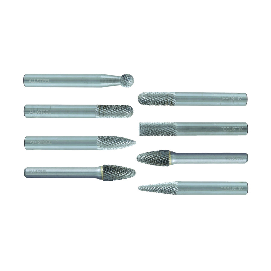 Walter 01W990 Allsteel Carbide Burr 8-Piece Kit Dc