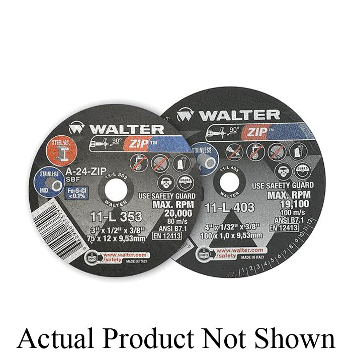 Type 01 Straight Wheels Walter 11L202 2X1/32X1/4 Zip Cut-Off Wheels