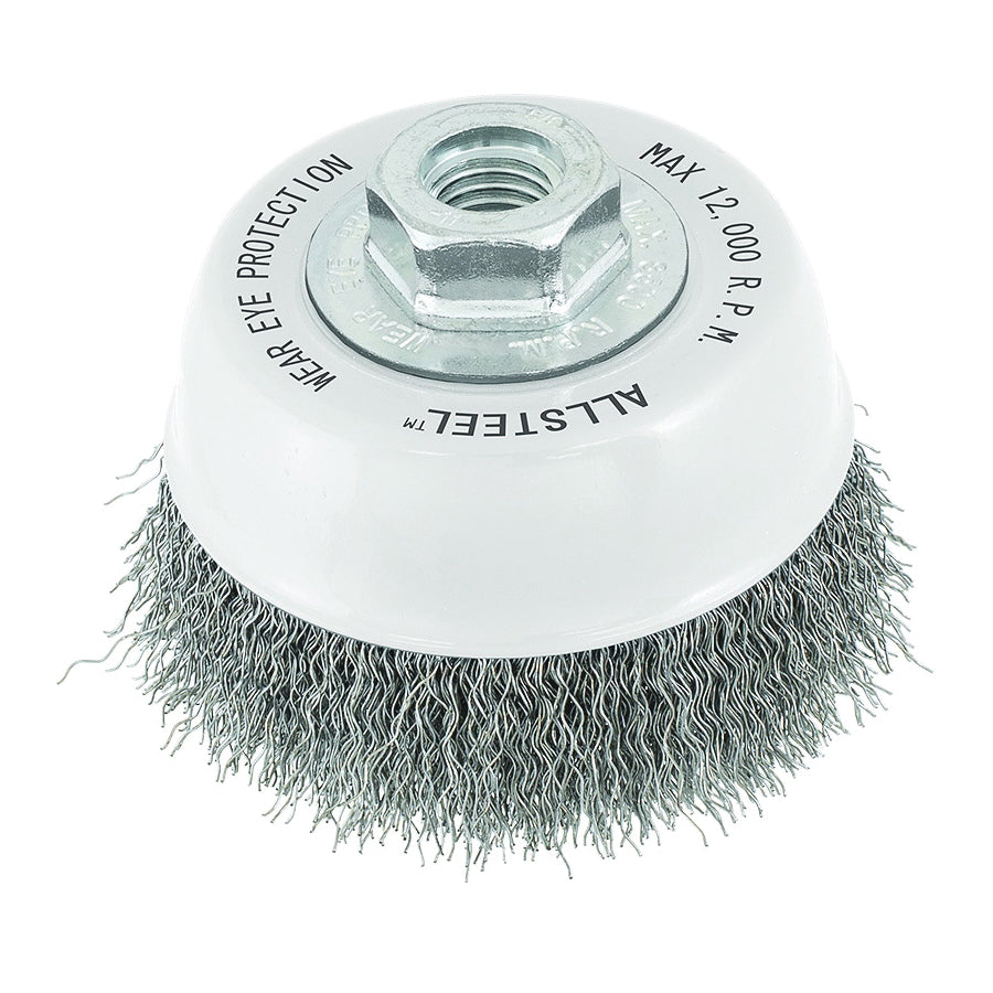 Walter 13W302 Allsteel 3 Inch 5/8-11 St Crimped Cup Brush