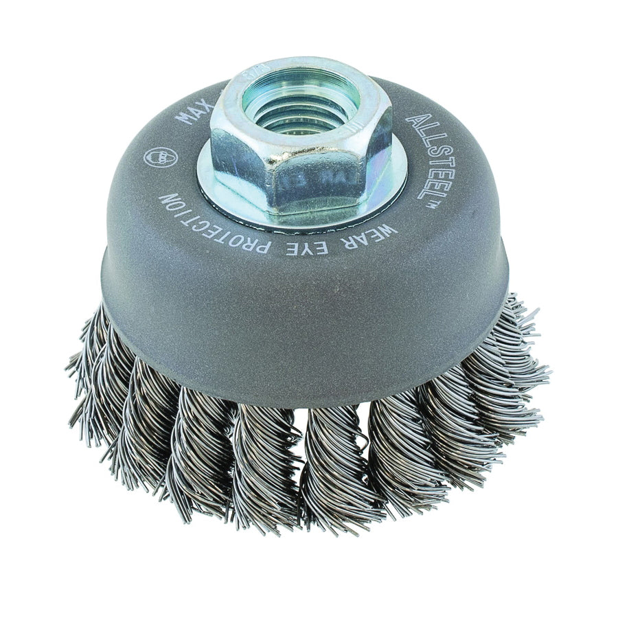 Walter 13W311 Allsteel 3 Inch 5/8-11 Knot Cup Brush