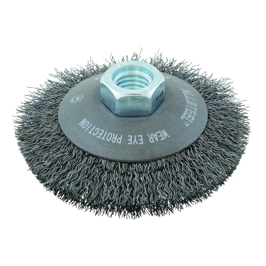 Walter 13W431 Allsteel 4X5/8 Inch Crimped Saucer-Cup Brush