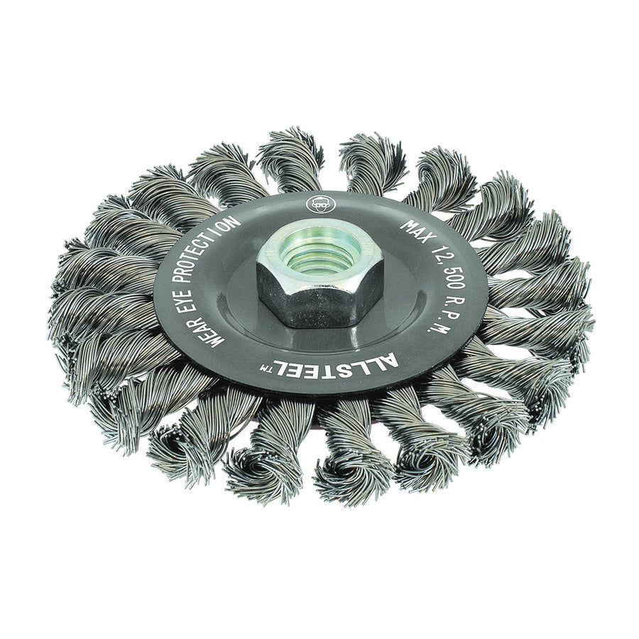 Walter 13W451 Allsteel 4-1/2X1/4X5/8-11 Knot Whl Brush