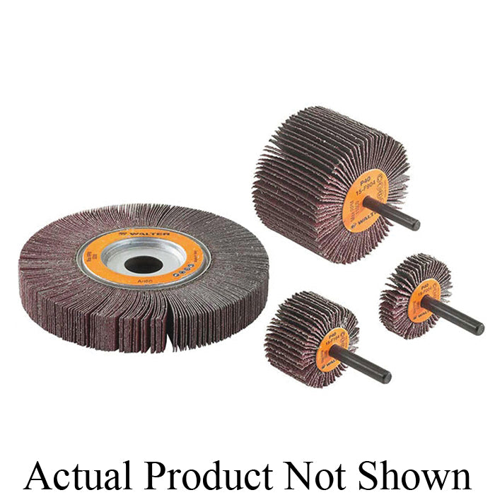 Centre Hole Mount Walter 15G208 6-1/2 Inch x 2 Inch x 1 Inch 80 Grit Aluminum Oxide Centre Hole Mounted Flap Wheel
