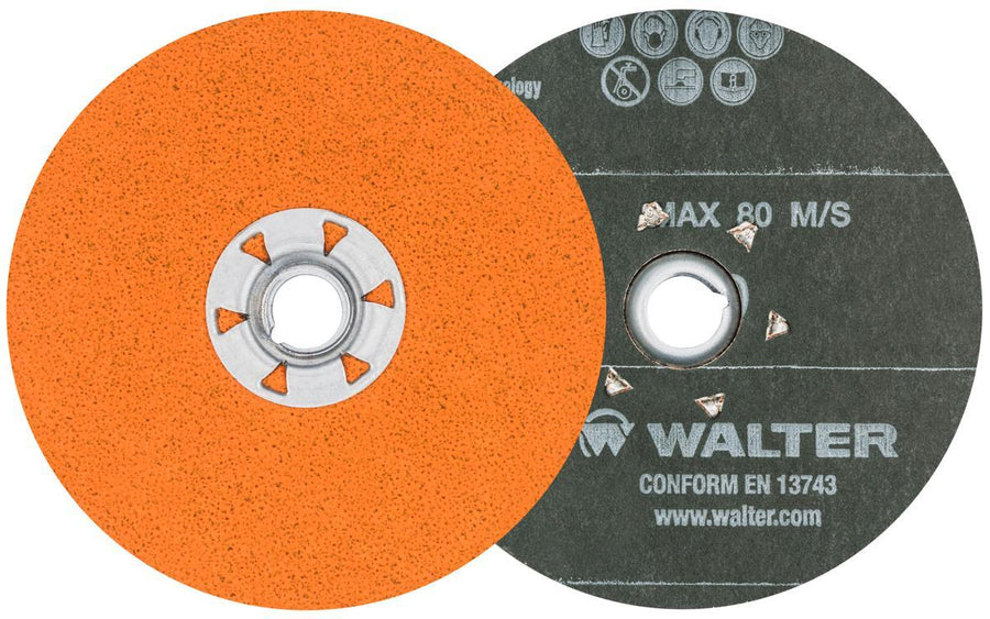 Quickchange Discs Walter 15X476 4-1/2 Inch 60 Grit Aluminum Oxide Quickchange Fibre Disc