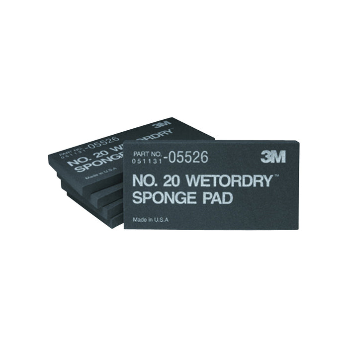 Pads 3M 5526 Wet / Dry Sponge Pad 05526 2 3/4 in x 5 -1/2 in x 3/8 in (2.75 cm x 13.97 cm x 0.95 cm)